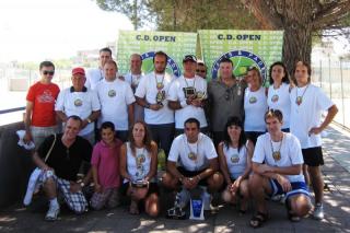 Treinta y cinco jugadores toman participan en Getafe en el I Open de Tenis de El Bercial.